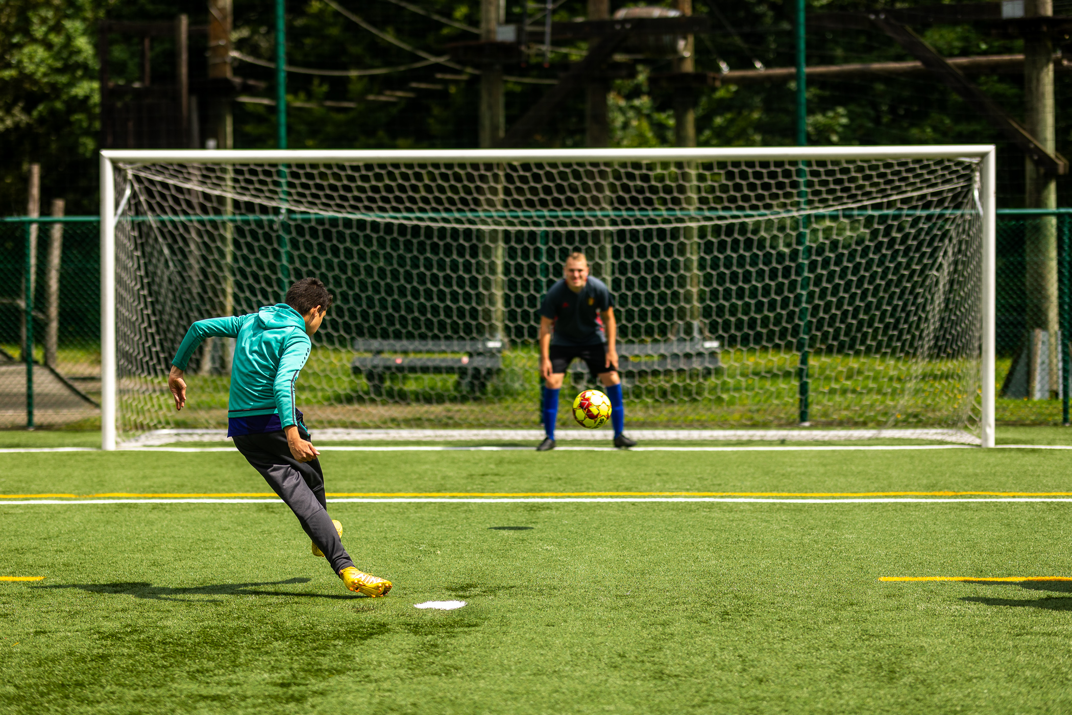 Zomershoot tijdens  de sportkampen