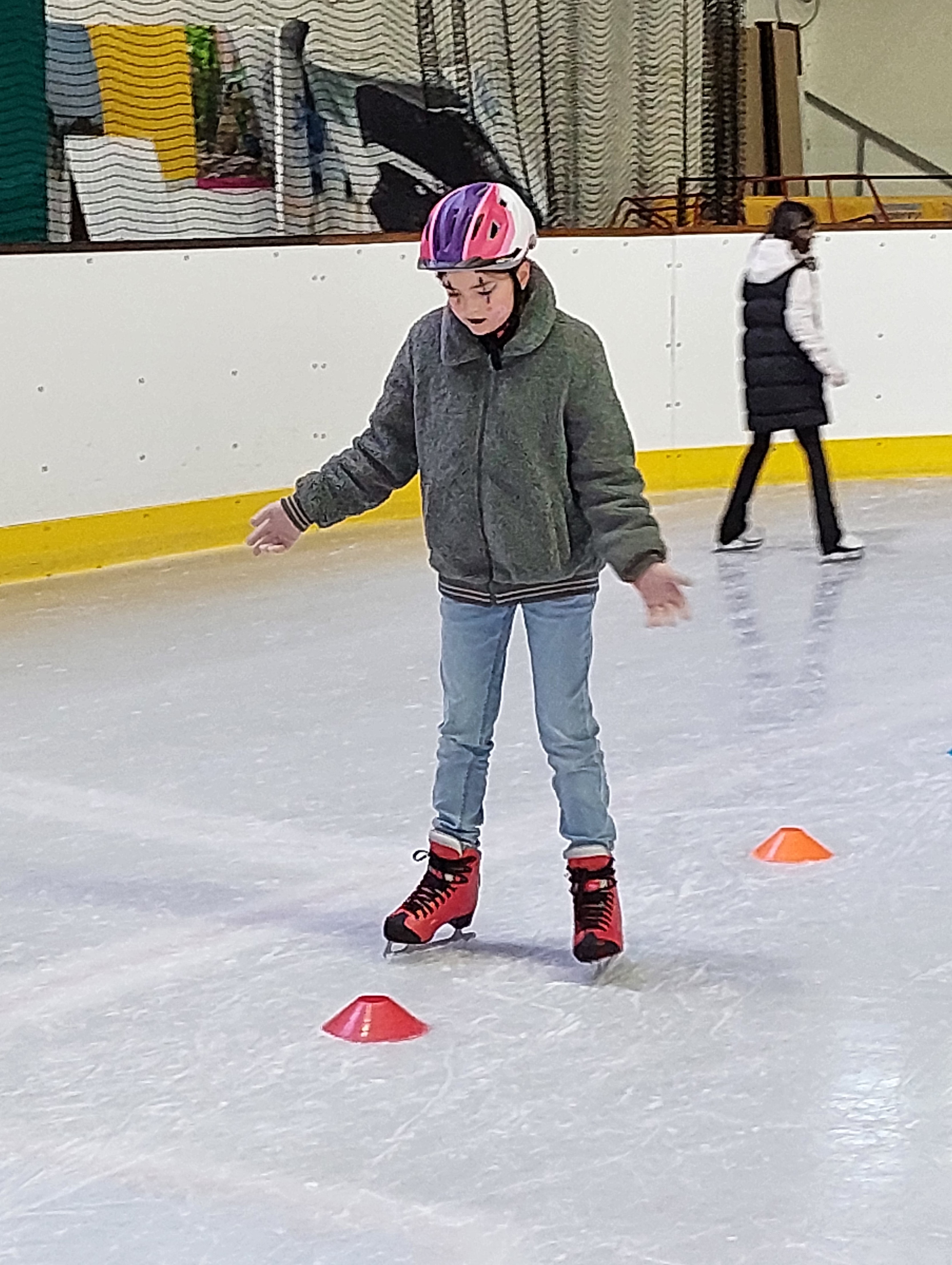 schaatsen met Shania