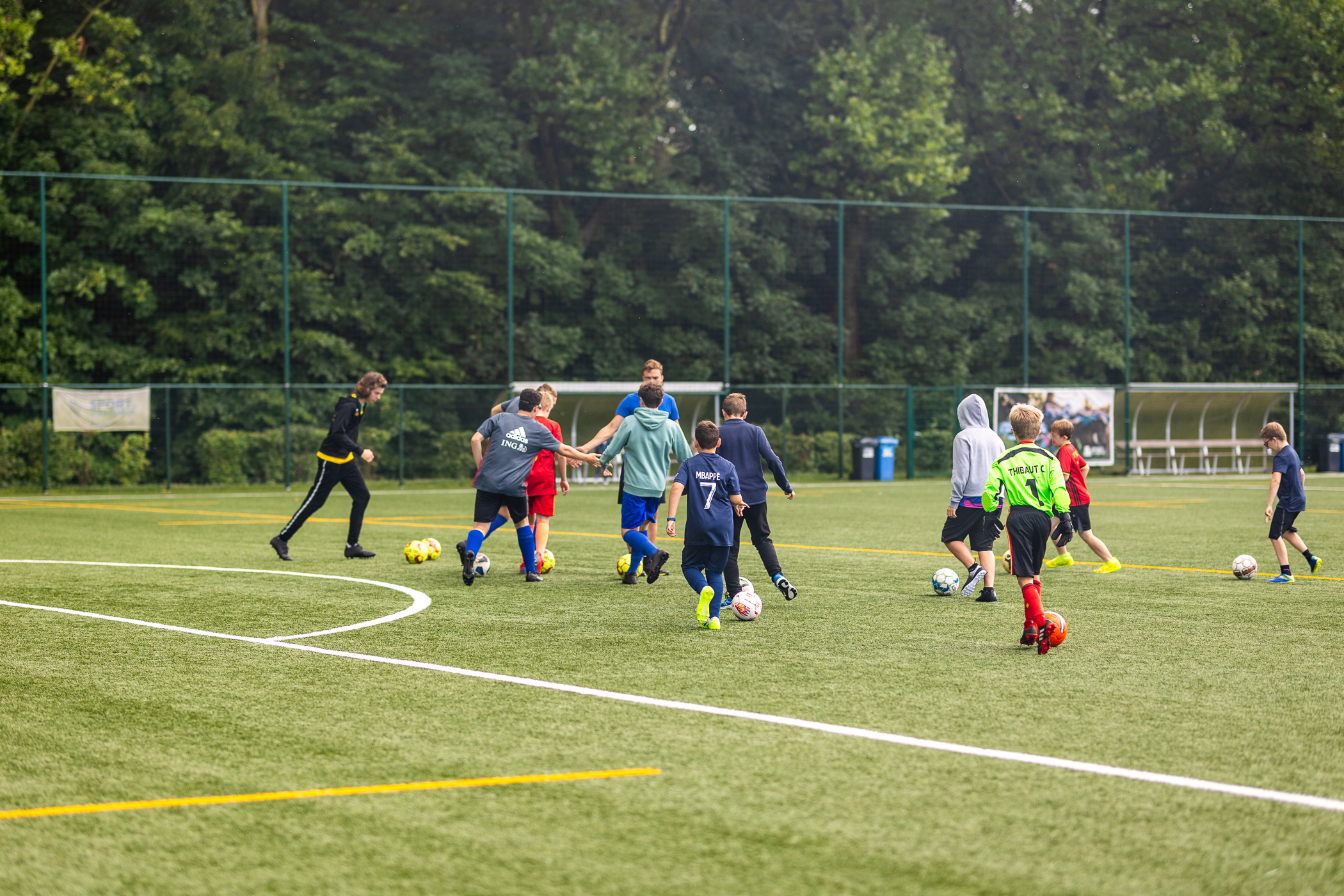 Zomershoot tijdens  de sportkampen